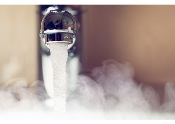 hot water