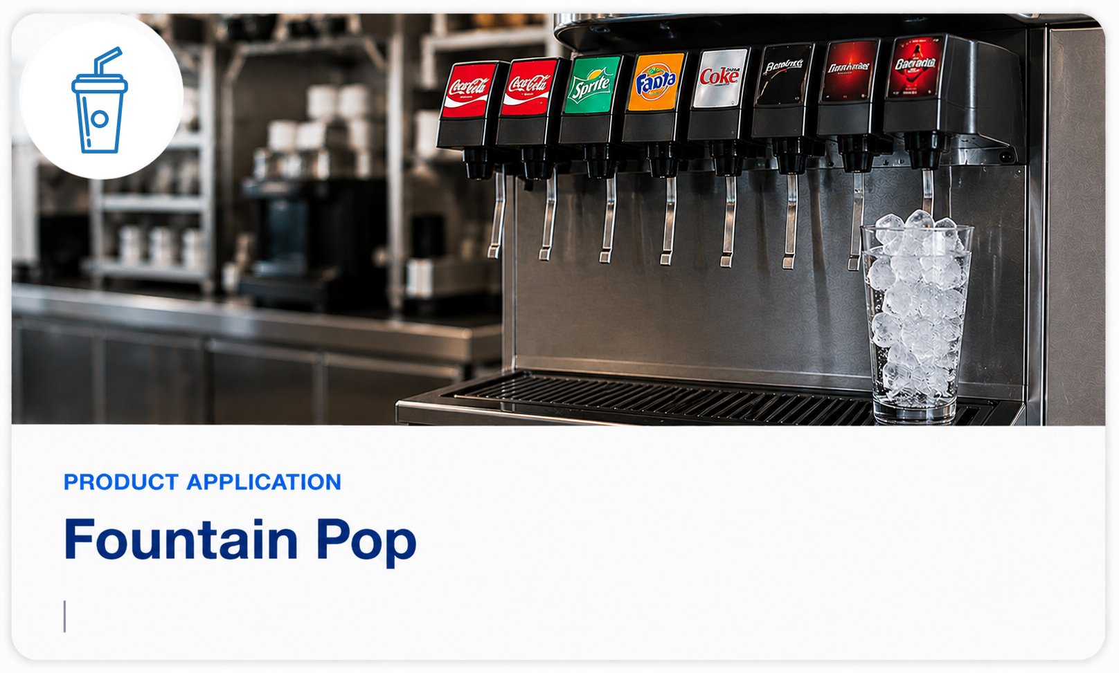 Fountain pop application guide